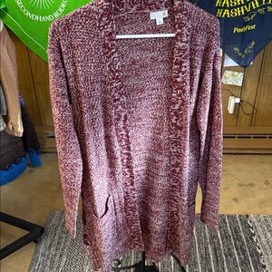 SO Burgundy Cardigan